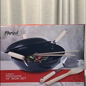 New! Parini, 14”, Five Piece Wok Set